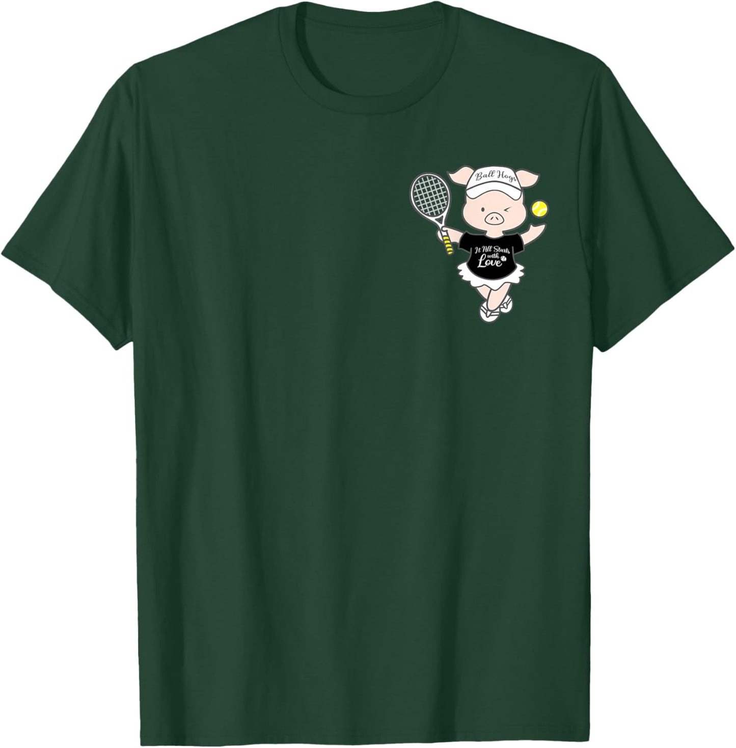 Tennis Ball Hogs T-Shirt - T-Shirt | Forest