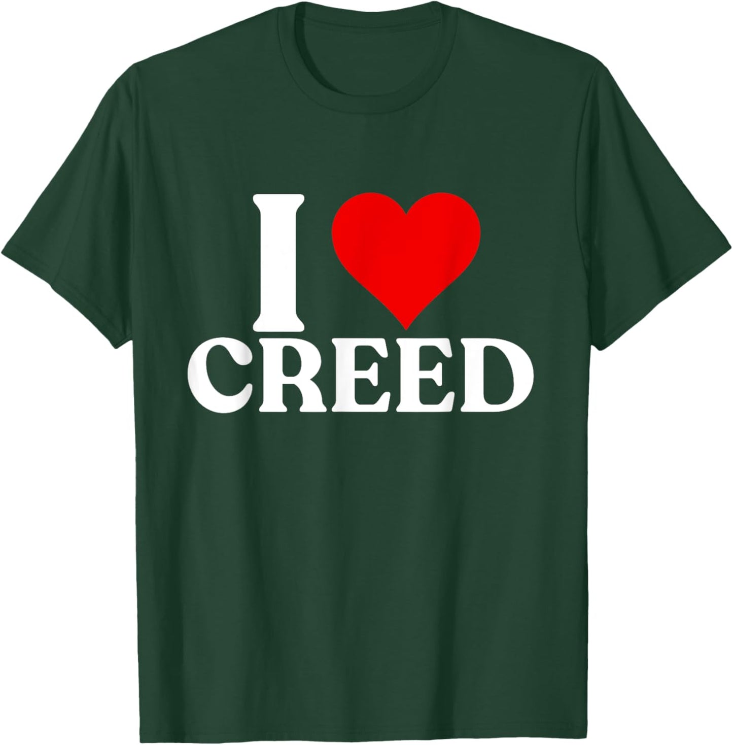 I Heart CREED First Name Personalized I Love CREED Vintage T-Shirt - T-Shirt | Forest