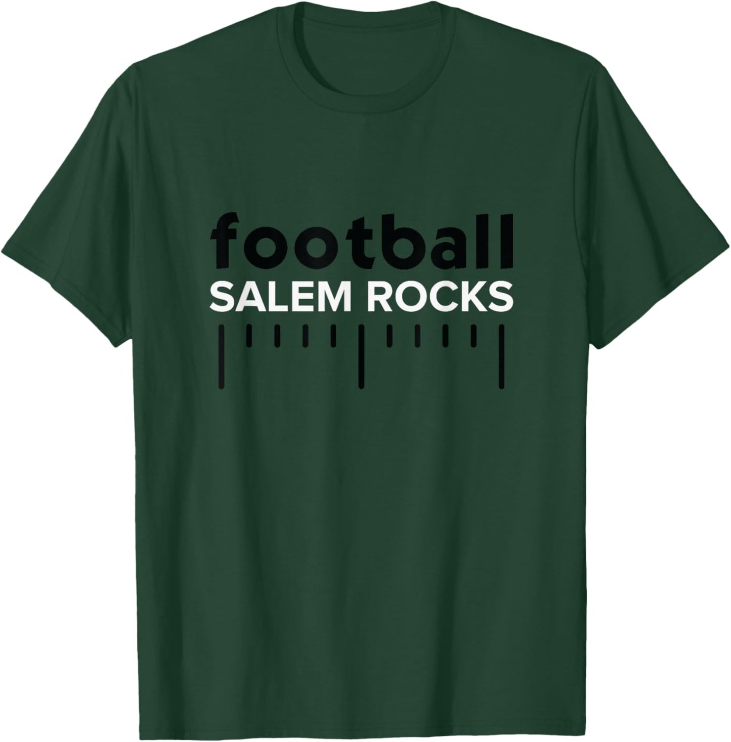 Salem Rocks Football Lines HS T-Shirt - T-Shirt | Forest