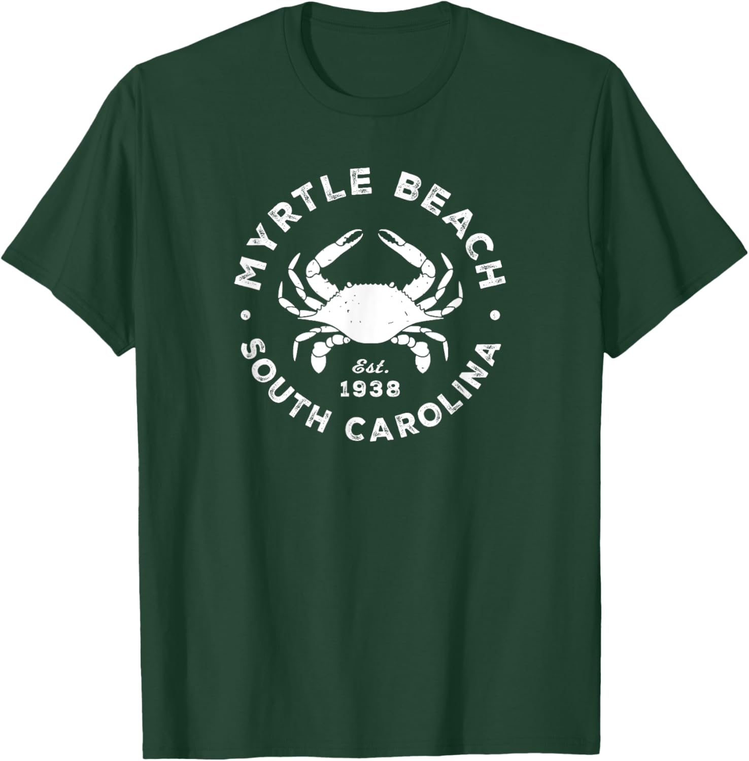 Myrtle Beach South Carolina Blue Crab Vacation Souvenir T-Shirt - T-Shirt | Forest