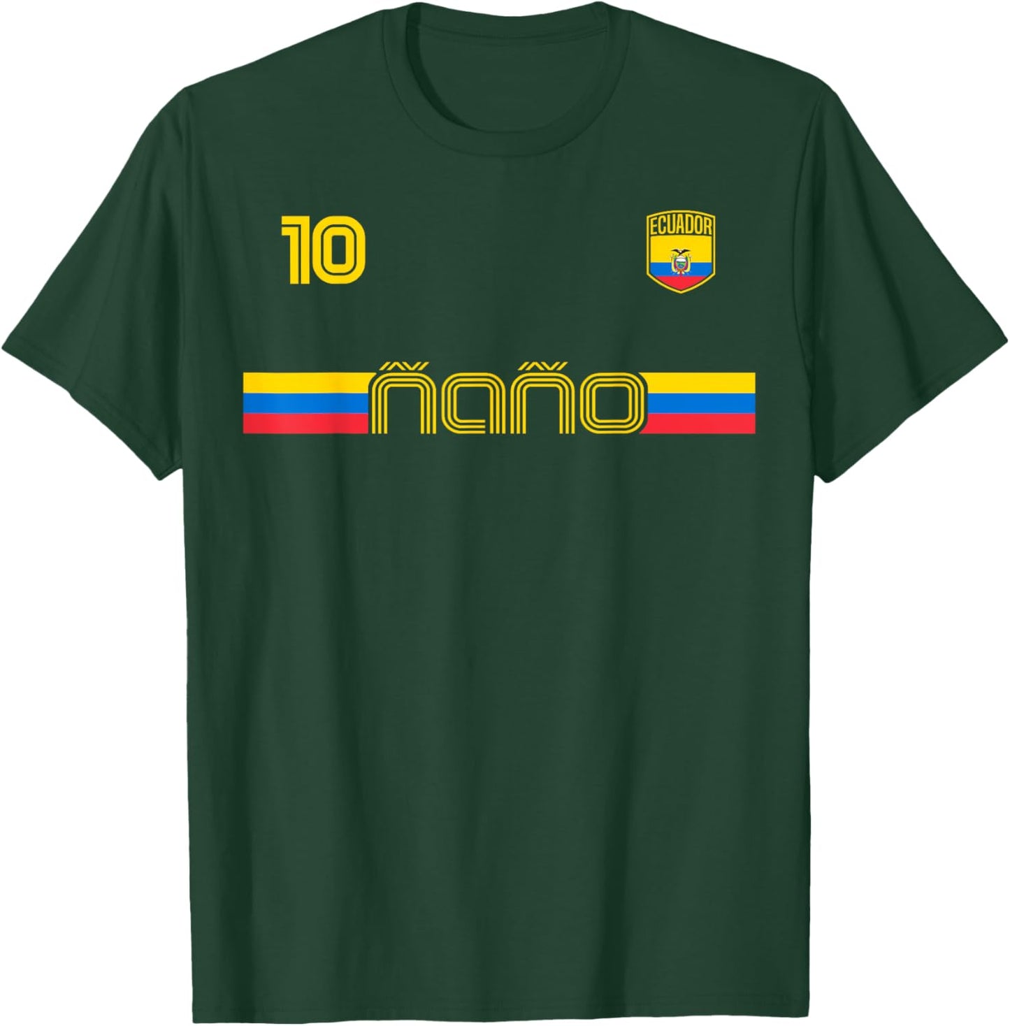 NANO Ecuador ñaño ecuatoriano brother friend Ecuador flag T-Shirt - T-Shirt | Forest