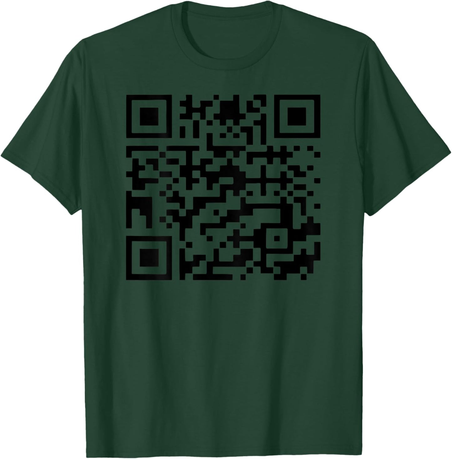 Funny QR President Trump Dance Code (on back) T-Shirt - T-Shirt | Forest