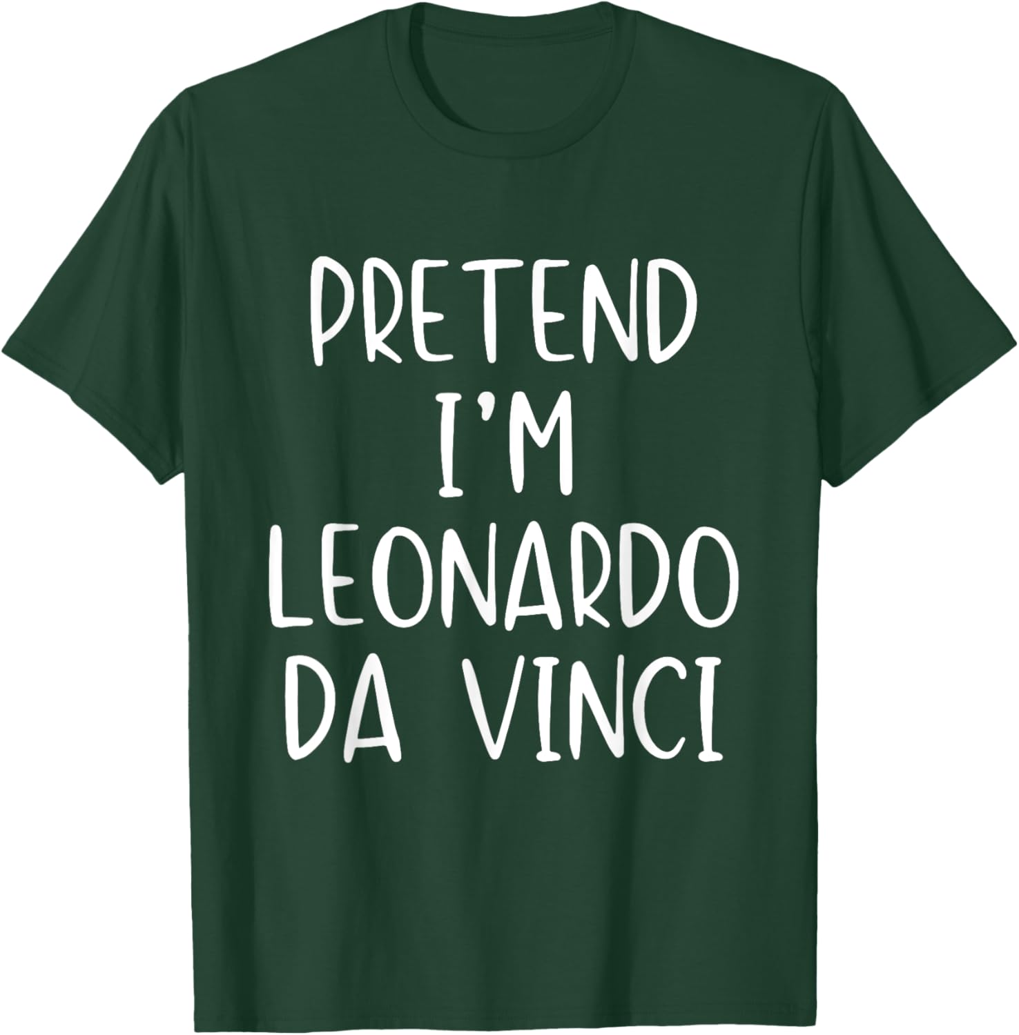 Pretend I'm Leonardo Da Vinci Costume Halloween Simple Kid T-Shirt - T-Shirt | Forest