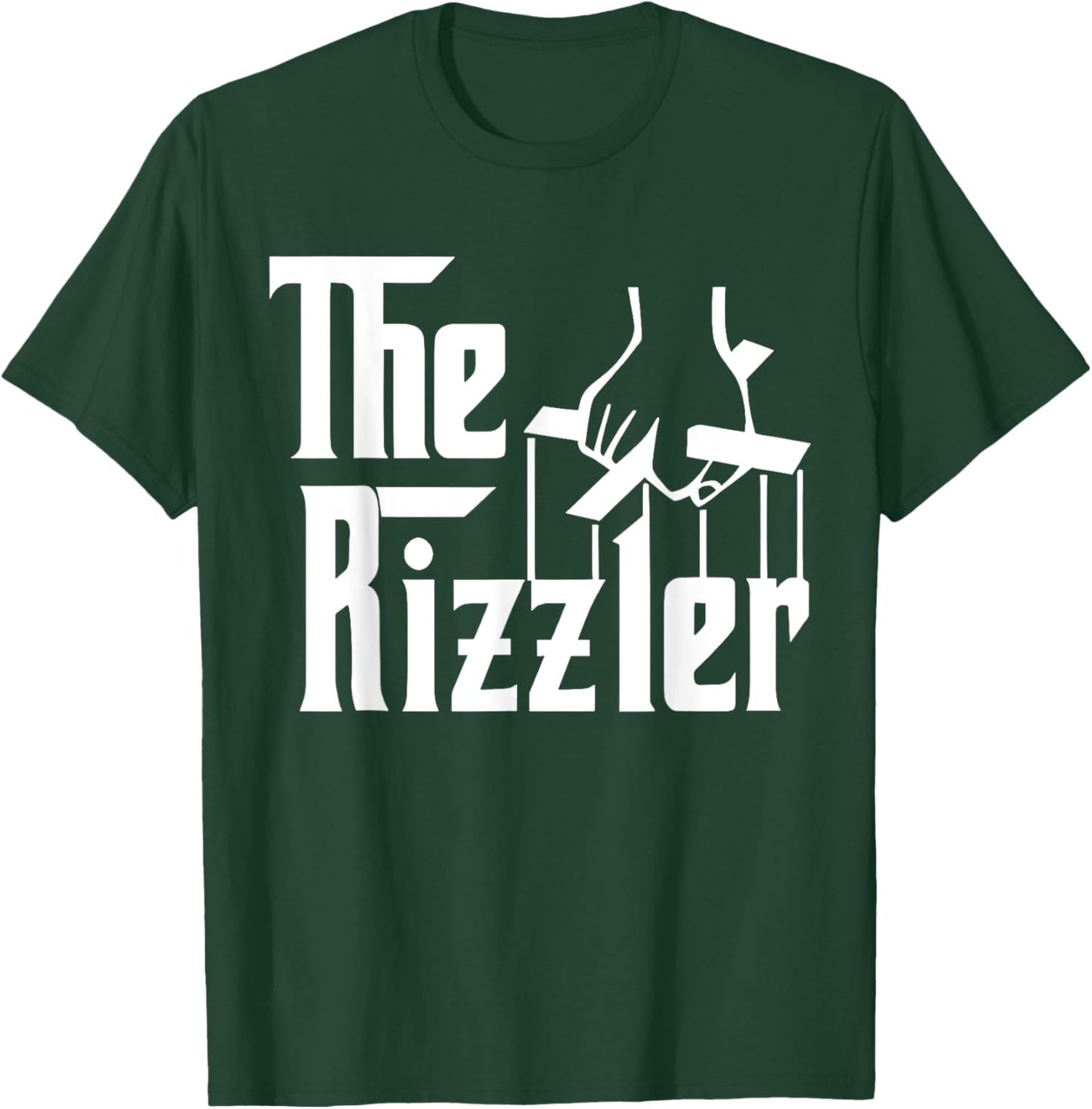 The Funny Rizzler Big Justice Apparel Men Women -Adults , Black, Small, Short Sleeve, Modern, Graphic T-Shirt - T-Shirt | Forest