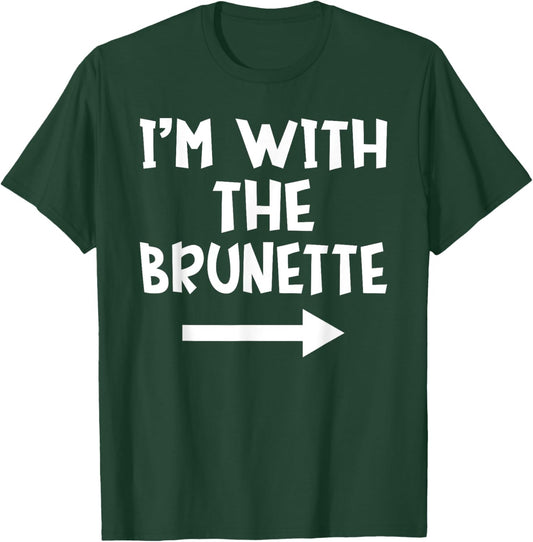 I'm With The Brunette Matching Couple Halloween Costume T-Shirt - T-Shirt | Forest