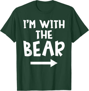 I'm With The Bear Funny Matching Couple Halloween Costume T-Shirt - T-Shirt | Forest