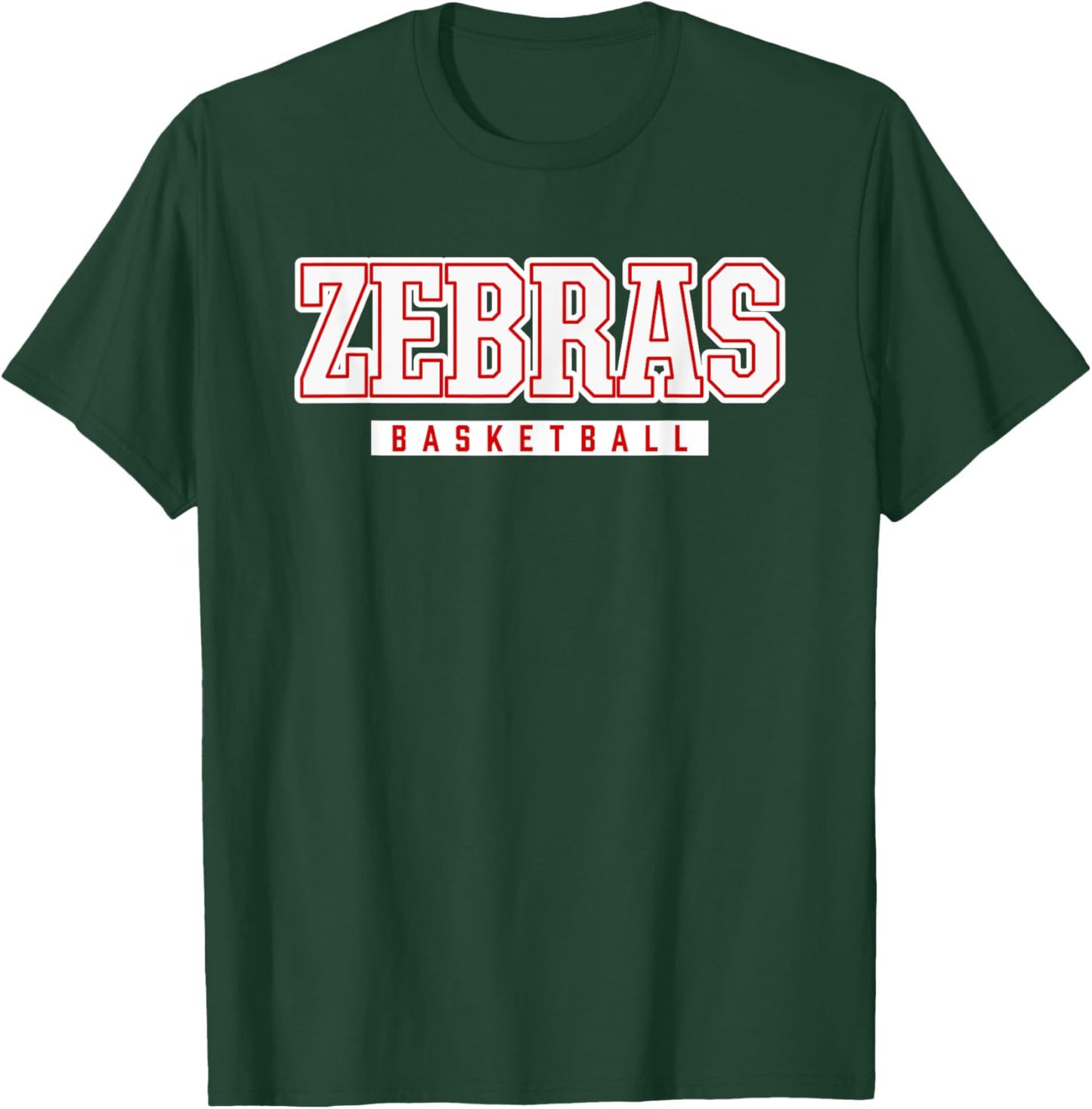 Zebras Basketball Pine Bluff High School T-Shirt - T-Shirt | Forest