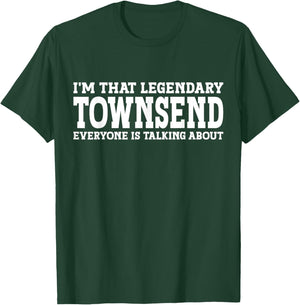 Townsend Personal Name First Name Funny Townsend T-Shirt - T-Shirt | Forest