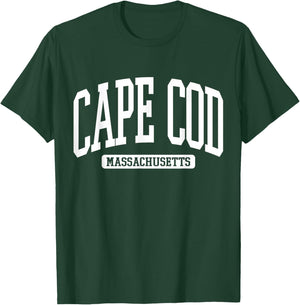 Cape Cod Massachusetts Souvenir Beach, Aesthetic, Vintage T-Shirt - T-Shirt | Forest