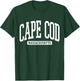 Cape Cod Massachusetts Souvenir Beach, Aesthetic, Vintage T-Shirt - T-Shirt | Forest