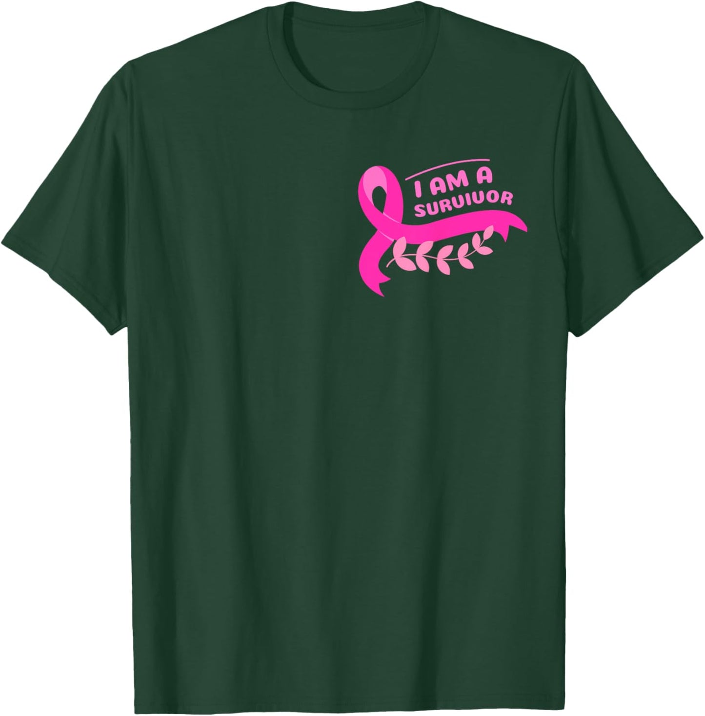 Breast Cancer Awareness Pink Ribbon Support Squad Cancer T-Shirt - T-Shirt | Forest