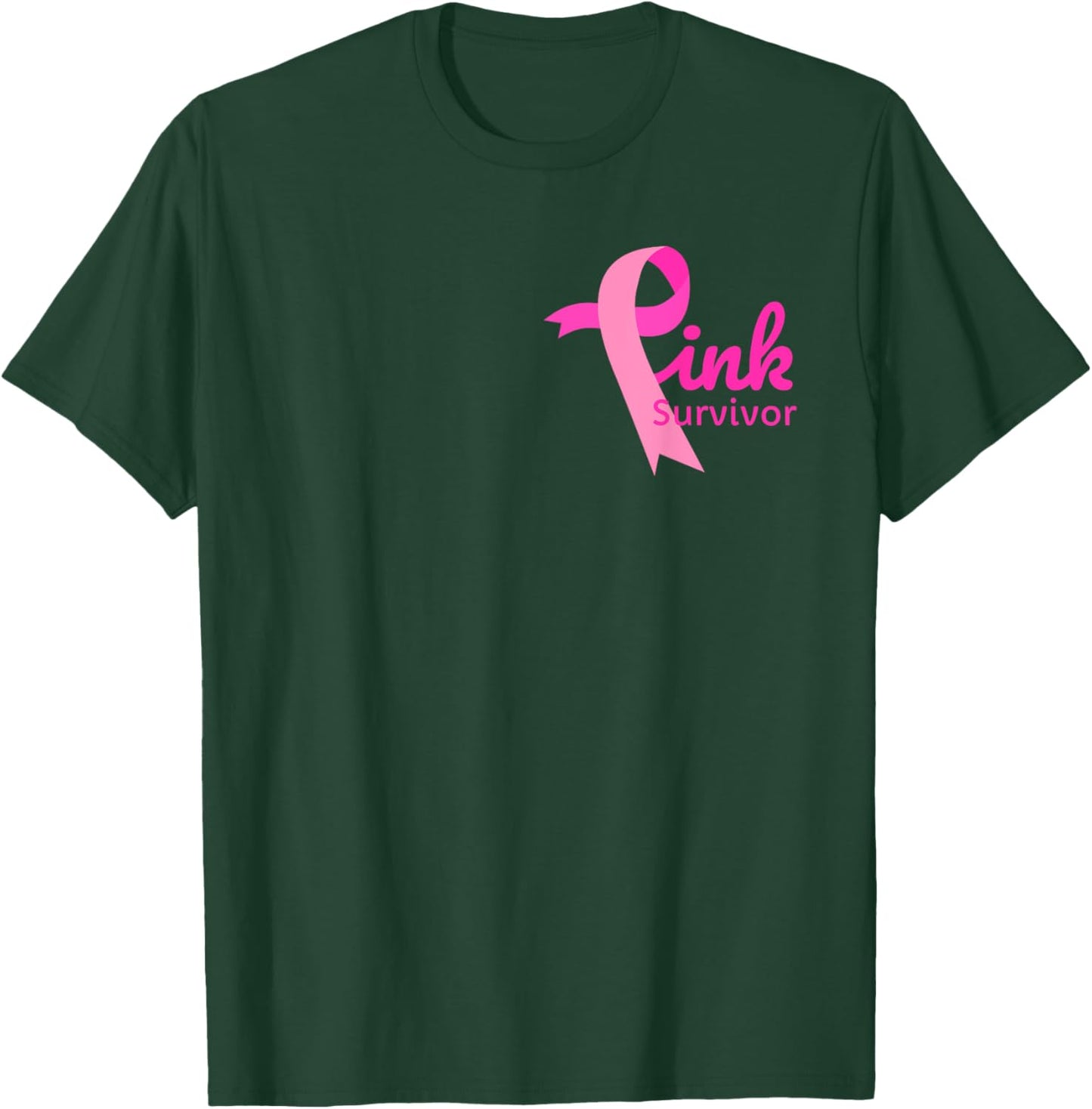 Breast Cancer Awareness Pink Ribbon Support Squad Cancer T-Shirt - T-Shirt | Forest
