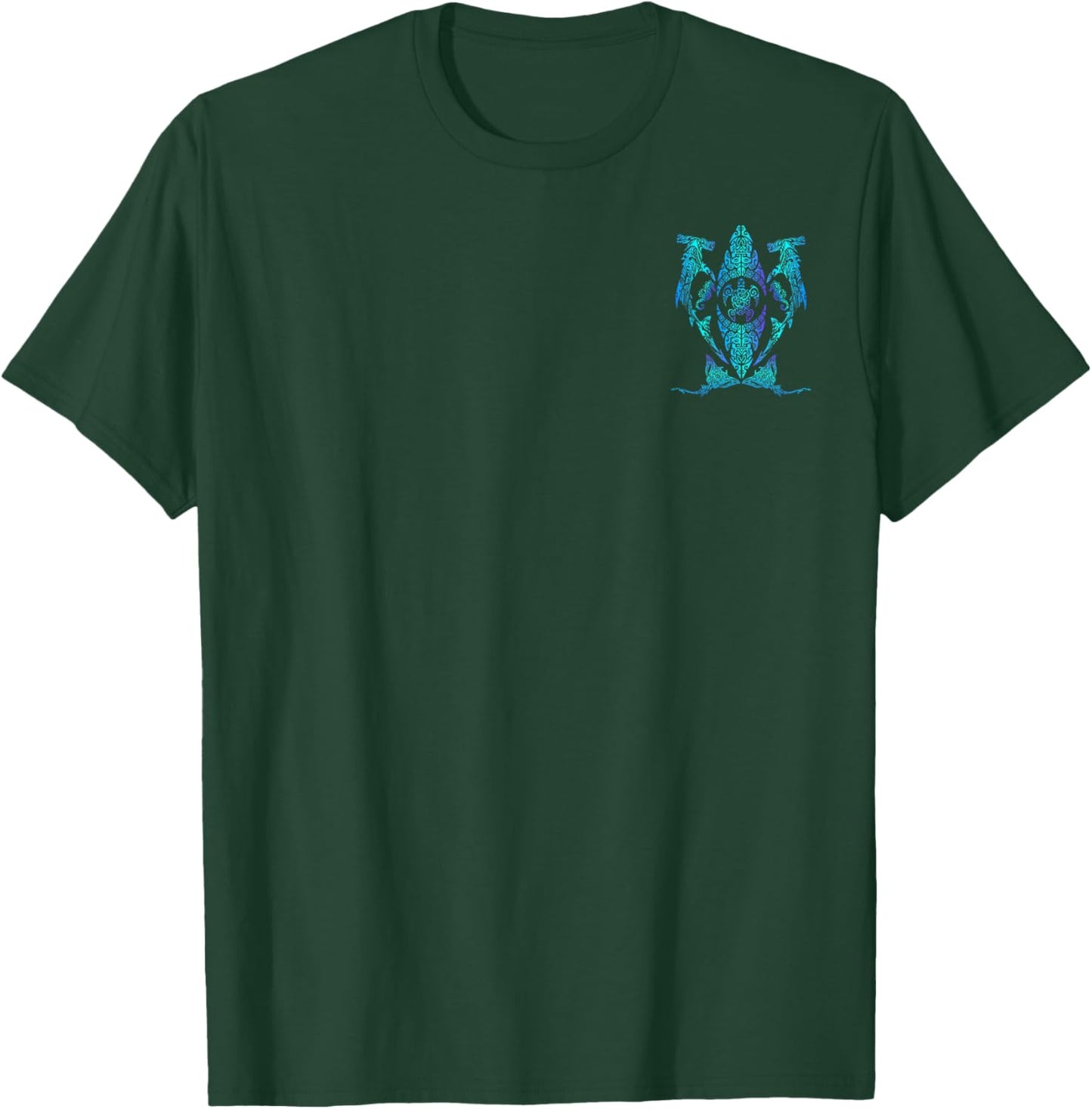 Tribal Hawaiian Maori Sun Sea-turtle Shark Sea horse and Ray T-Shirt - T-Shirt | Forest