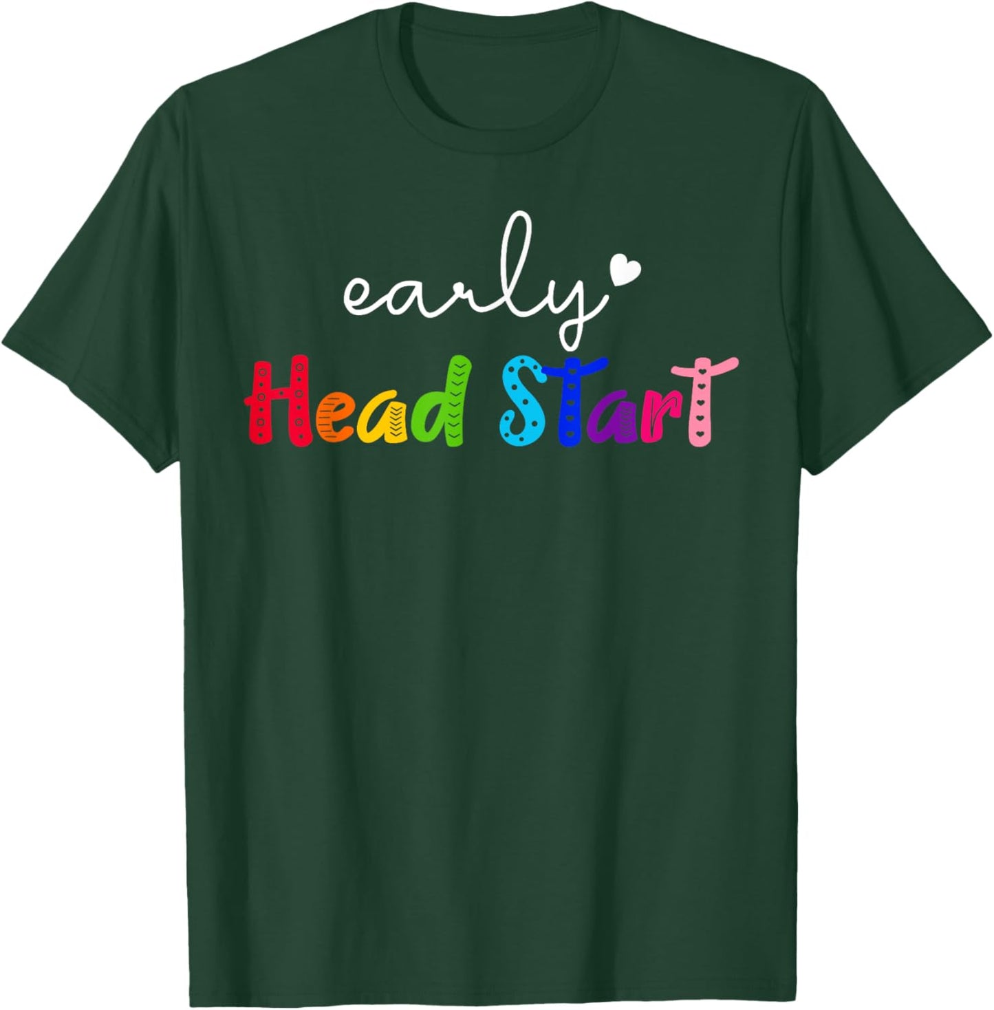 Retro Early Head Start Early Childhood Education Teacher T-Shirt - T-Shirt | Forest