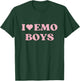 I Love Emo Boys I Heart Emo Boys Cute Design T-Shirt - T-Shirt | Forest