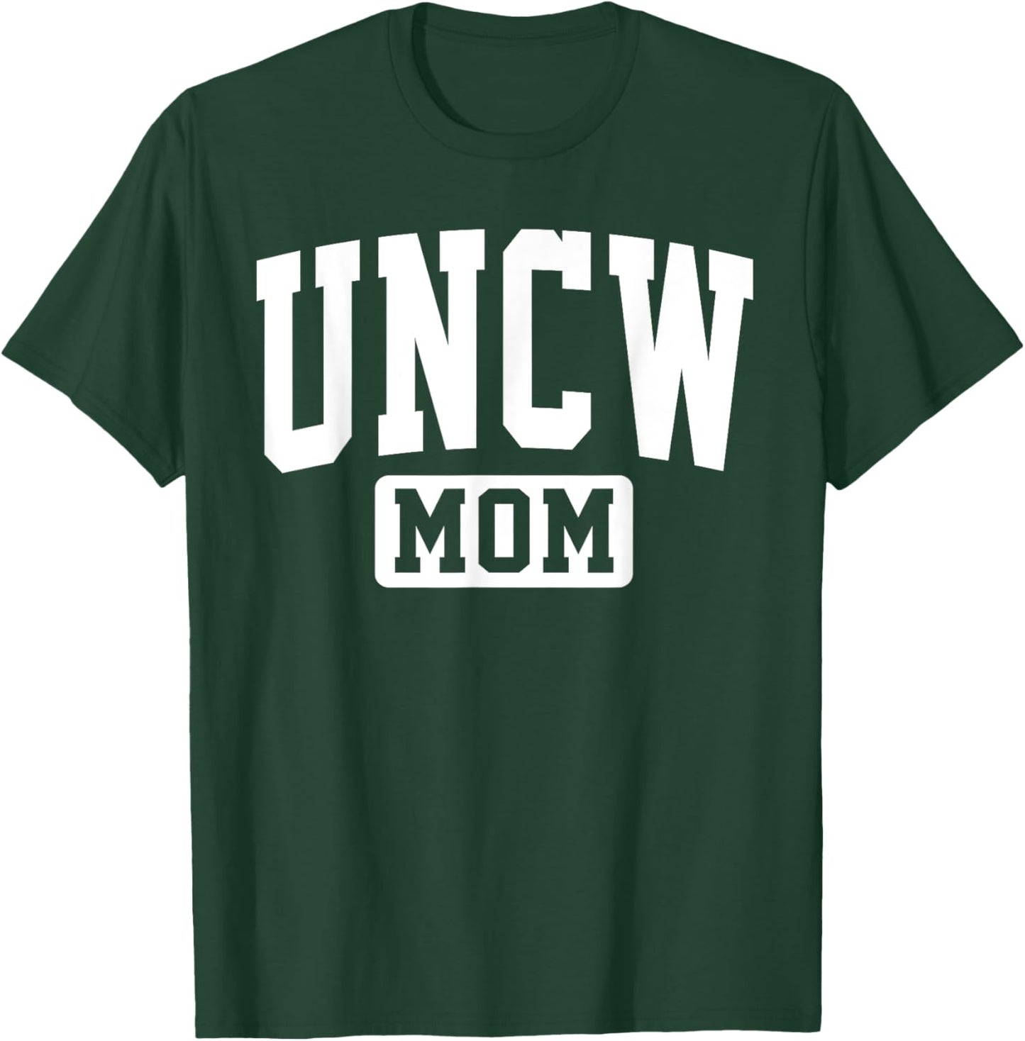 Family University College Arch Retro Design UNCW Arch Vintage Retro College Mom Mother Arch Vintage T-Shirt - T-Shirt | Forest