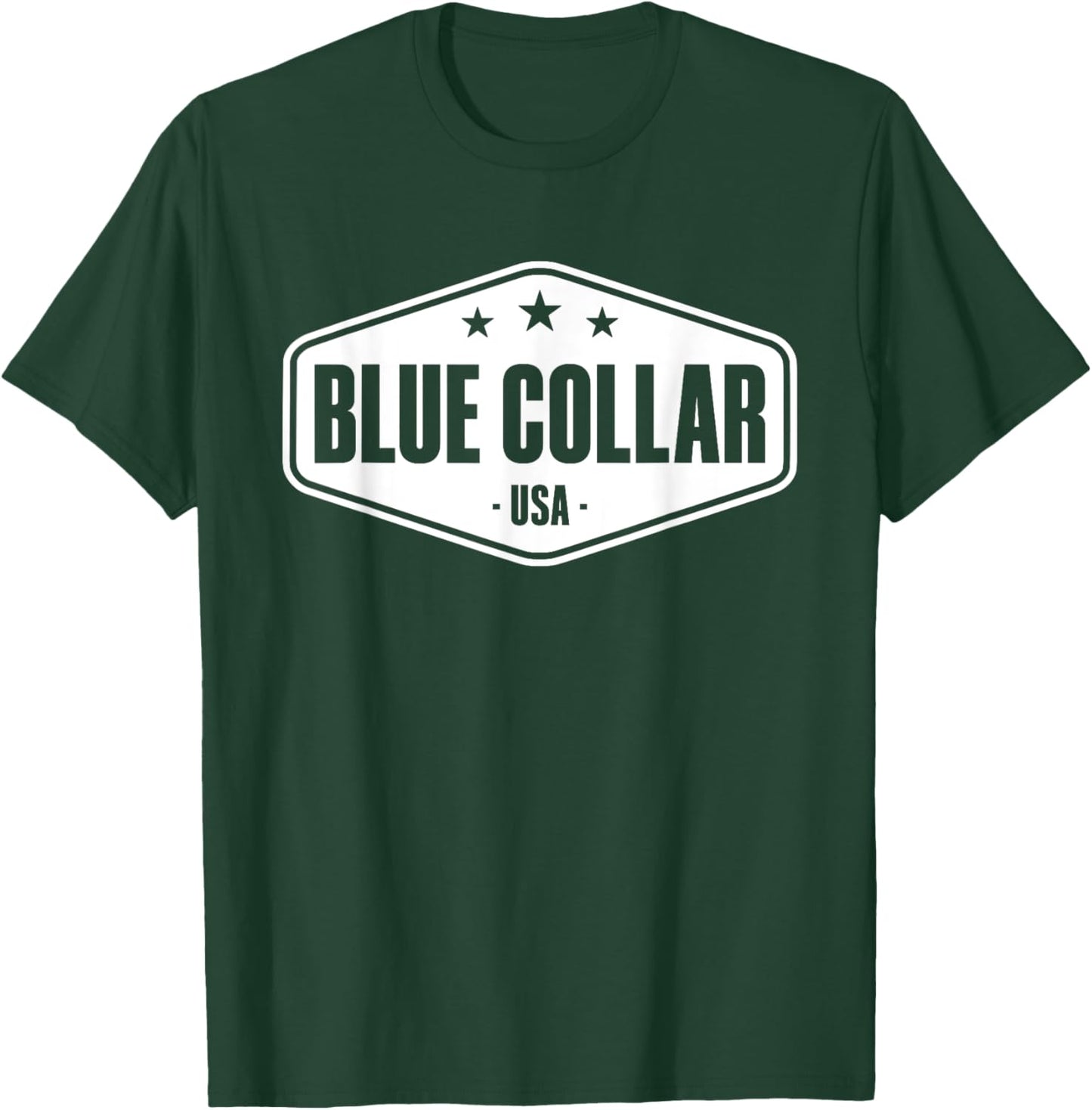 Blue Collar Worker Mechanic Workwear Blue Collar T-Shirt - T-Shirt | Forest