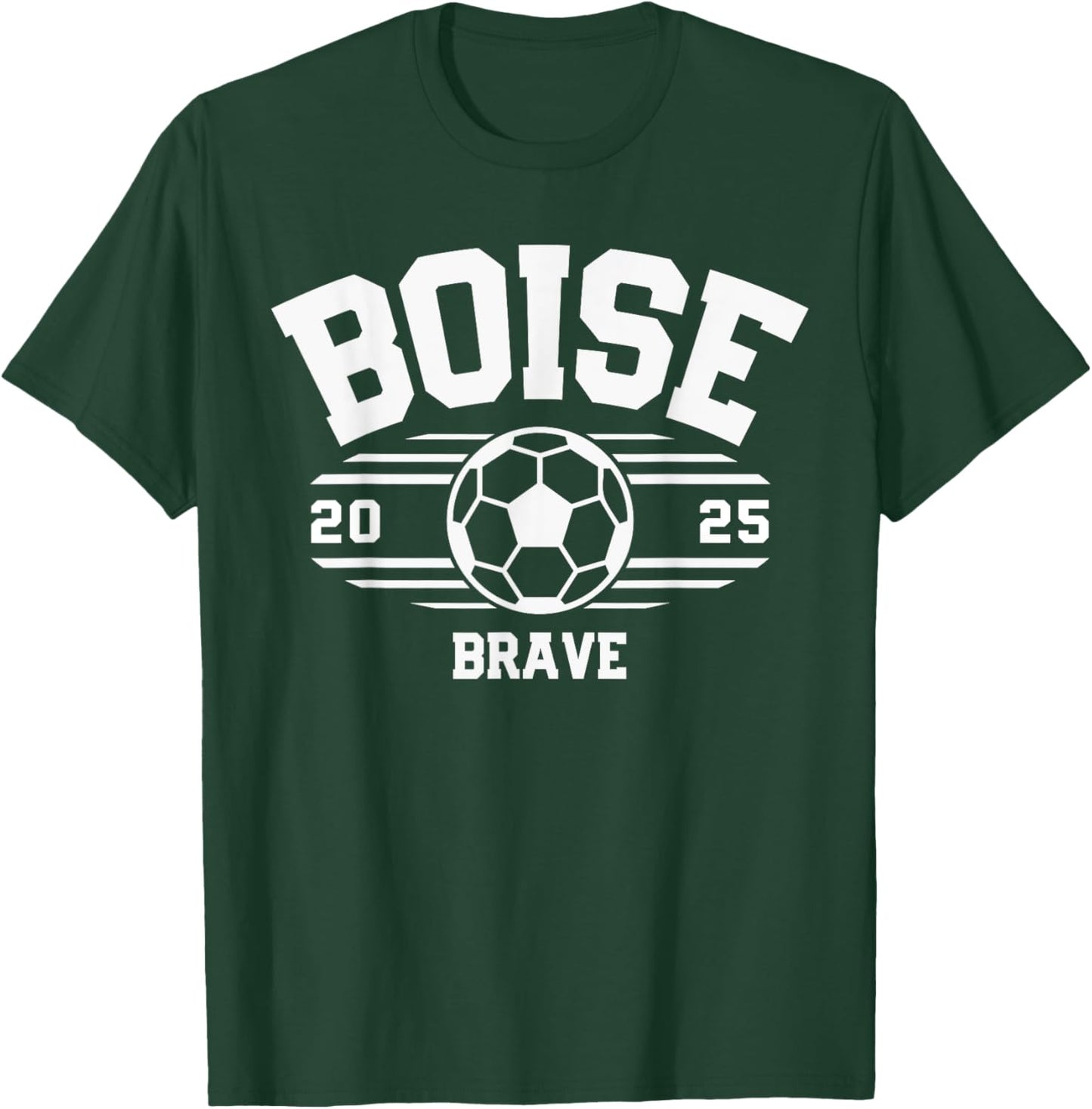Boise Brave Soccer Ball 2025 T-Shirt - T-Shirt | Forest