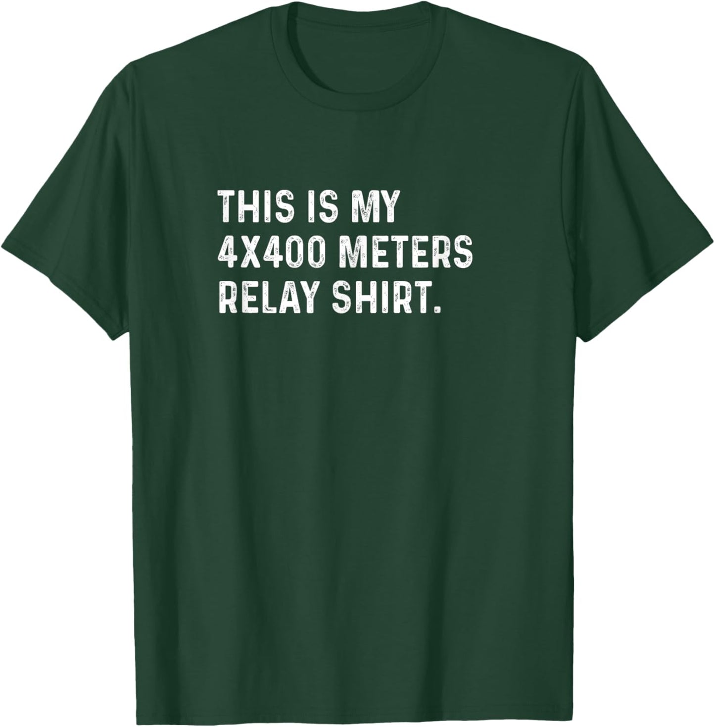 This Is My 4x400 Meters Relay Shirt - Track Field Run Runner T-Shirt - T-Shirt | Forest