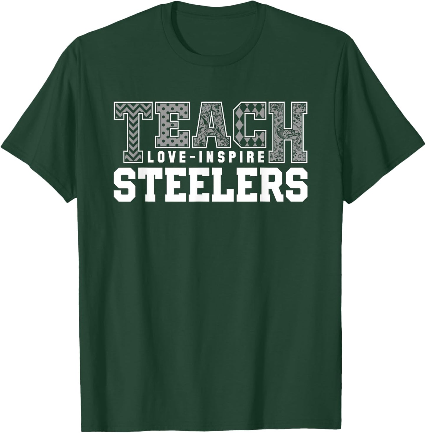 Steelers Fontana Teach Love Inspire Slogan HS T-Shirt - T-Shirt | Forest
