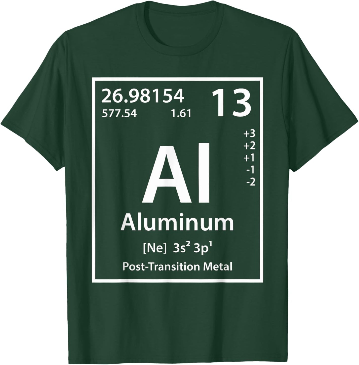 Funny Aluminum Chemical Element Periodic Table T-Shirt - T-Shirt | Forest