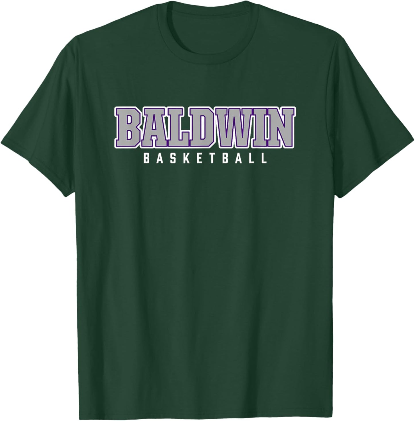 Baldwin High School Basketball T-Shirt - T-Shirt | Forest