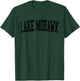 Vintage Lake Mohawk NJ Distressed Black Varsity Style T-Shirt - T-Shirt | Forest