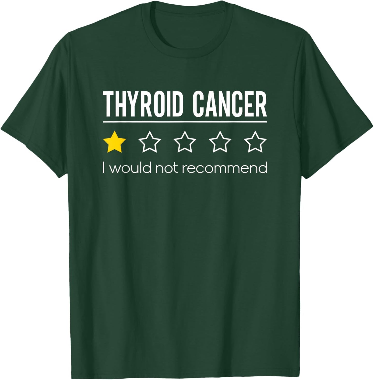 Thyroid Cancer Would Not Recommend Thyroid Awareness T-Shirt - T-Shirt | Forest