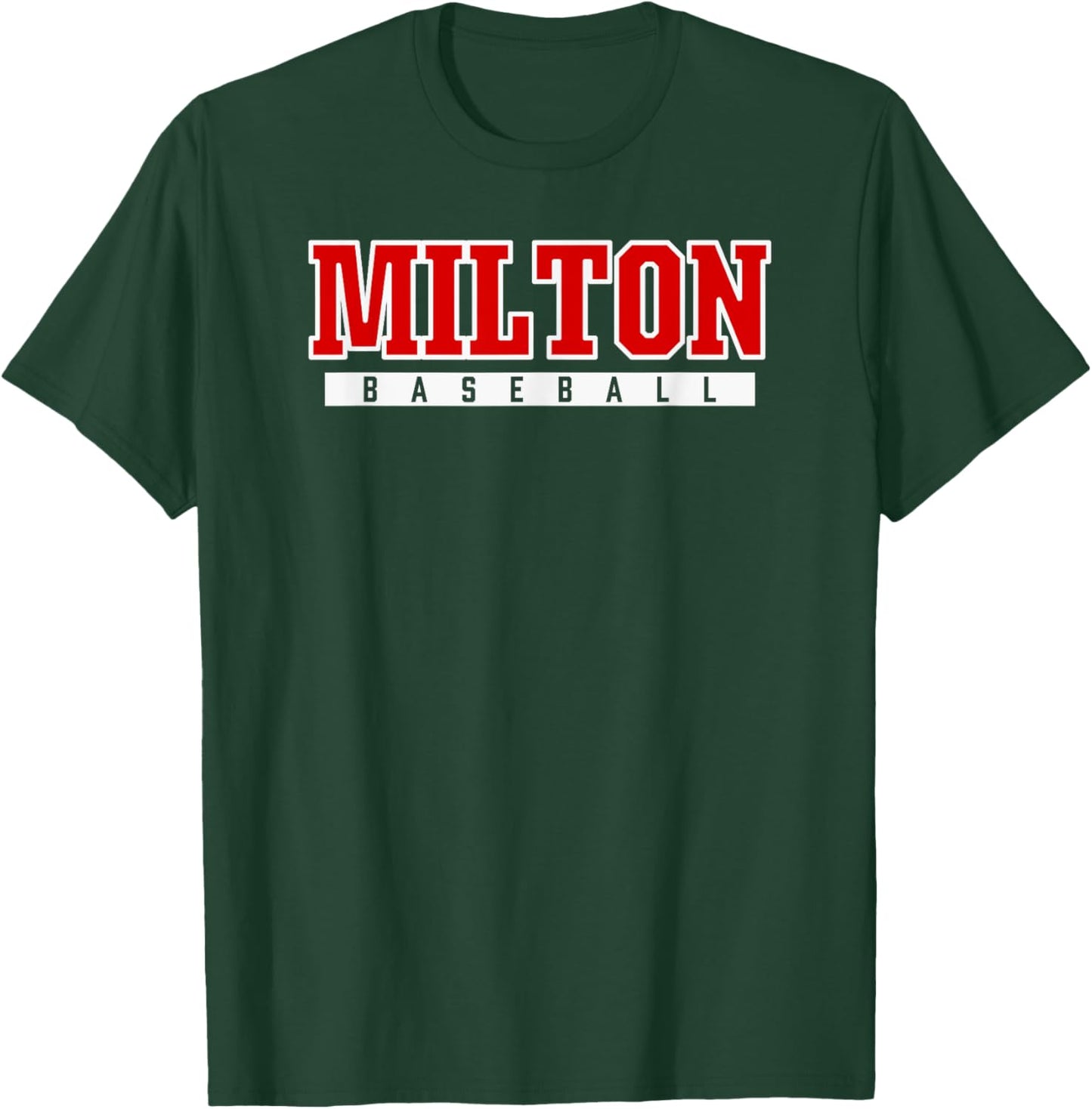 Milton High School Baseball T-Shirt - T-Shirt | Forest