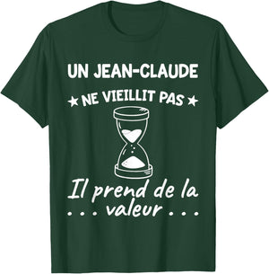 Jean-Claude Valeur | Birthday Funny Funny Dad Father Pré , Black, S T-Shirt - T-Shirt | Forest