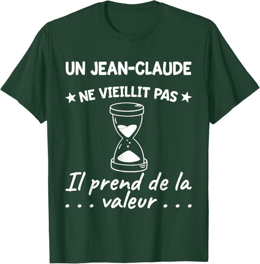 Jean-Claude Valeur | Birthday Funny Funny Dad Father Pré , Black, S T-Shirt - T-Shirt | Forest