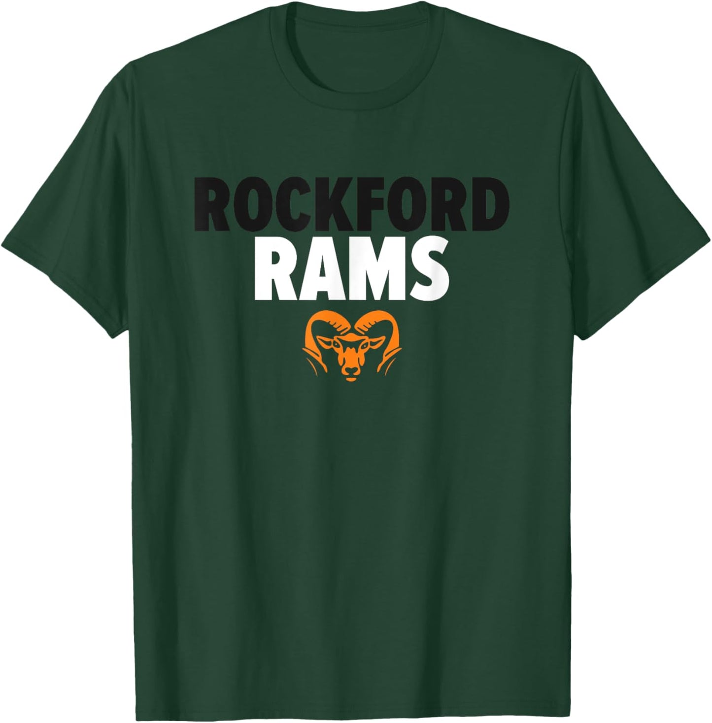 Rockford Rams Logo Bold HS T-Shirt - T-Shirt | Forest