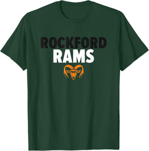 Rockford Rams Logo Bold HS T-Shirt - T-Shirt | Forest