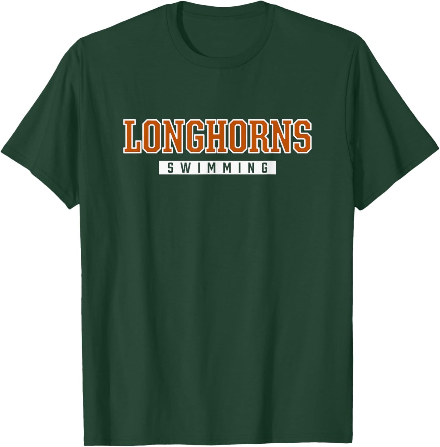United Longhorns Swimming T-Shirt - T-Shirt | Forest