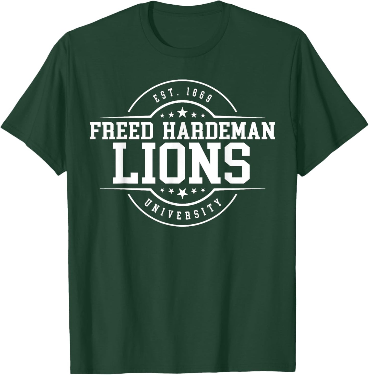 Freed-Hardeman University Lions Arch Vintage Classic Design T-Shirt - T-Shirt | Forest