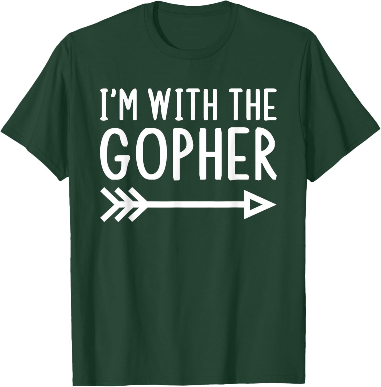 I'm With The Gopher Funny Matching Halloween Couple Costume T-Shirt - T-Shirt | Forest