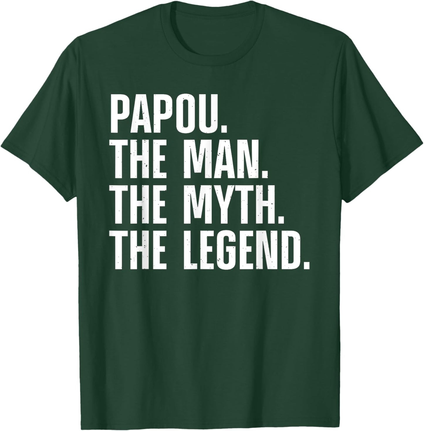 Papou Design For Grandpa Grandfather From Grandkids Papou T-Shirt - T-Shirt | Forest