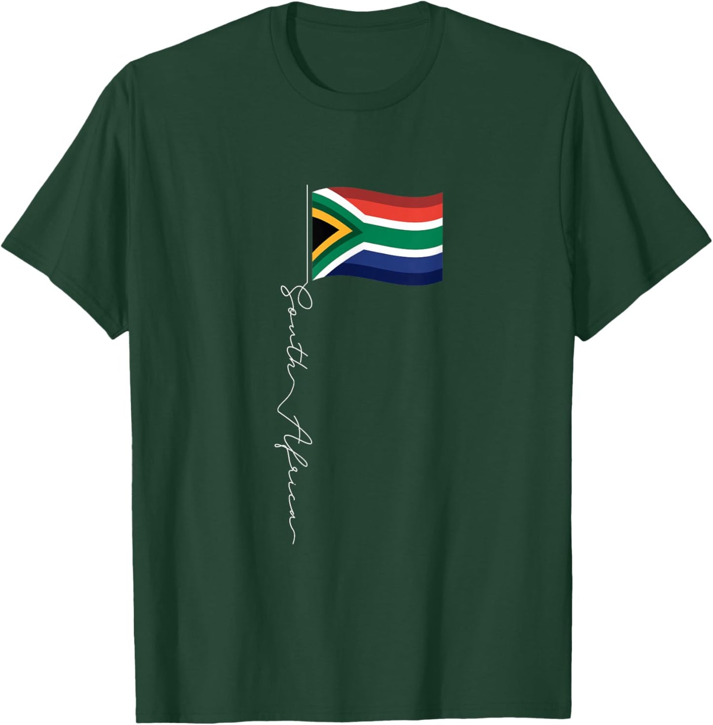 South Africa Signature Flag Pole - South African Flag T-Shirt - T-Shirt | Forest