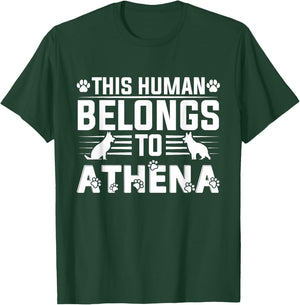 Dog Name Athena Personalised Gift Pet Name Athena T-Shirt - T-Shirt | Forest