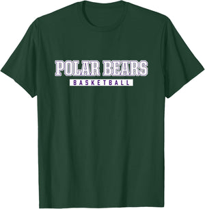 Polar Bears Basketball Northern High School T-Shirt - T-Shirt | Forest