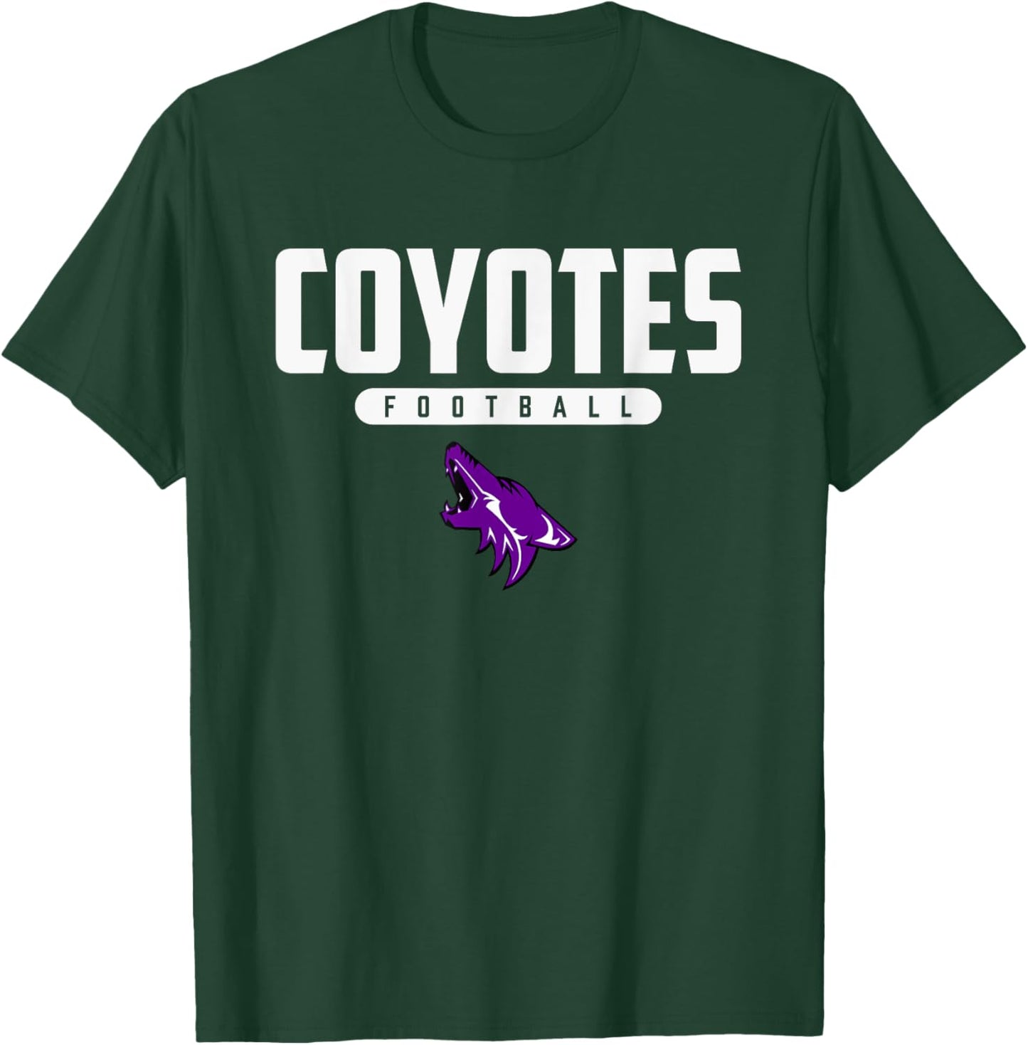 Anna Coyotes Logo Football HS T-Shirt - T-Shirt | Forest