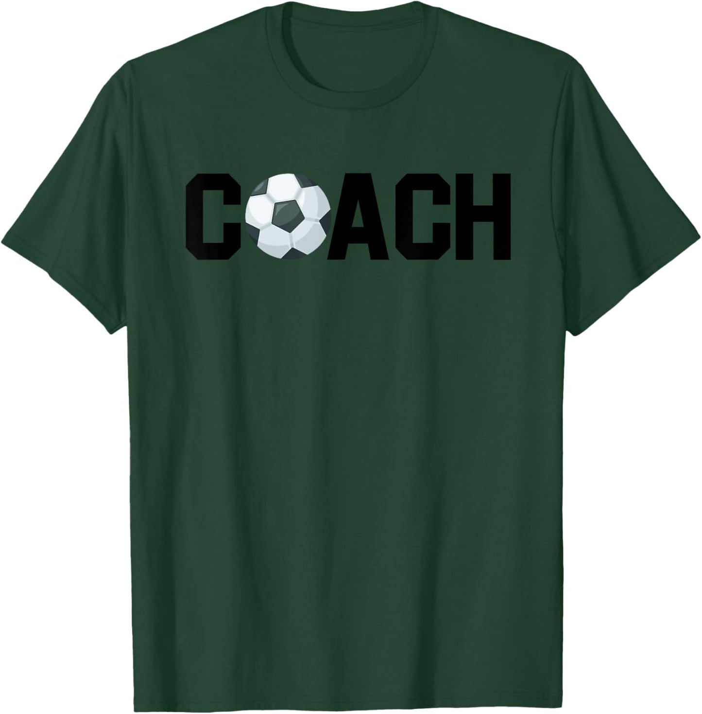 Soccer Coach Funny Football Trainer Baller Field Game Outfit T-Shirt - T-Shirt | Forest