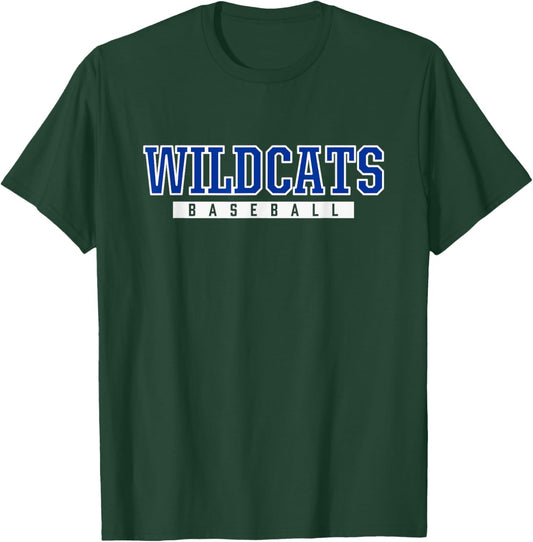 Williamsburg Wildcats Baseball T-Shirt - T-Shirt | Forest