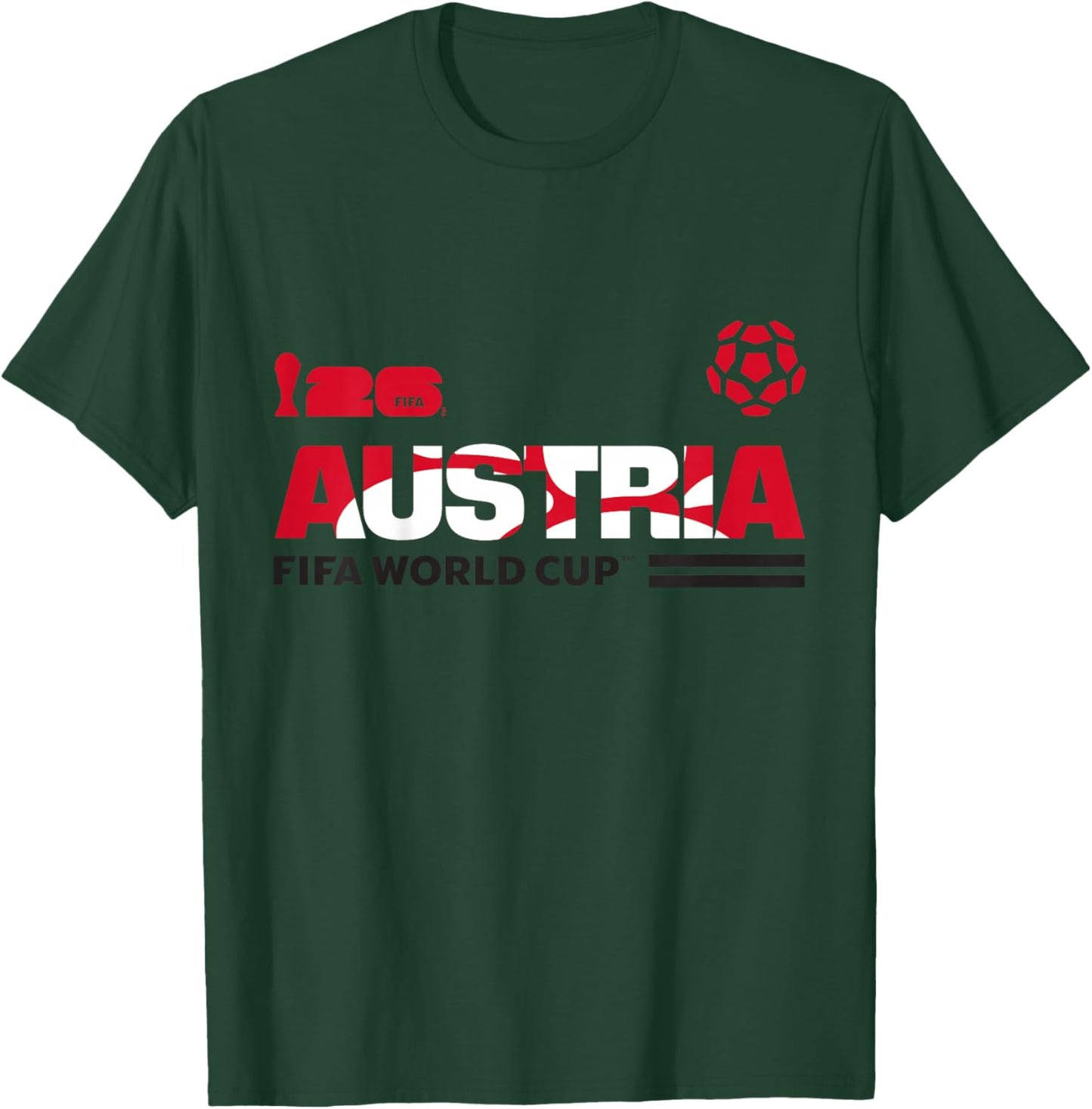 Kinder FIFA World CUP26 Qualifier Österreich T-Shirt - T-Shirt | Forest