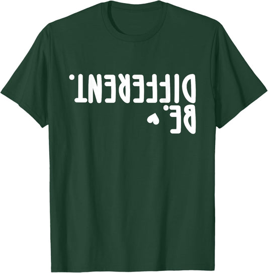 Funny Upside, Different Men Women Kids Its Ok to Be T-Shirt - T-Shirt | Forest