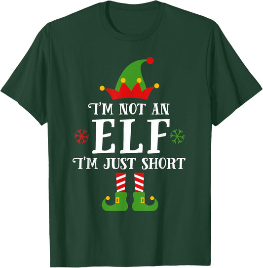 Im Not An Elf Family Christmas Pjs Matching Men Women Kids T-Shirt - T-Shirt | Forest