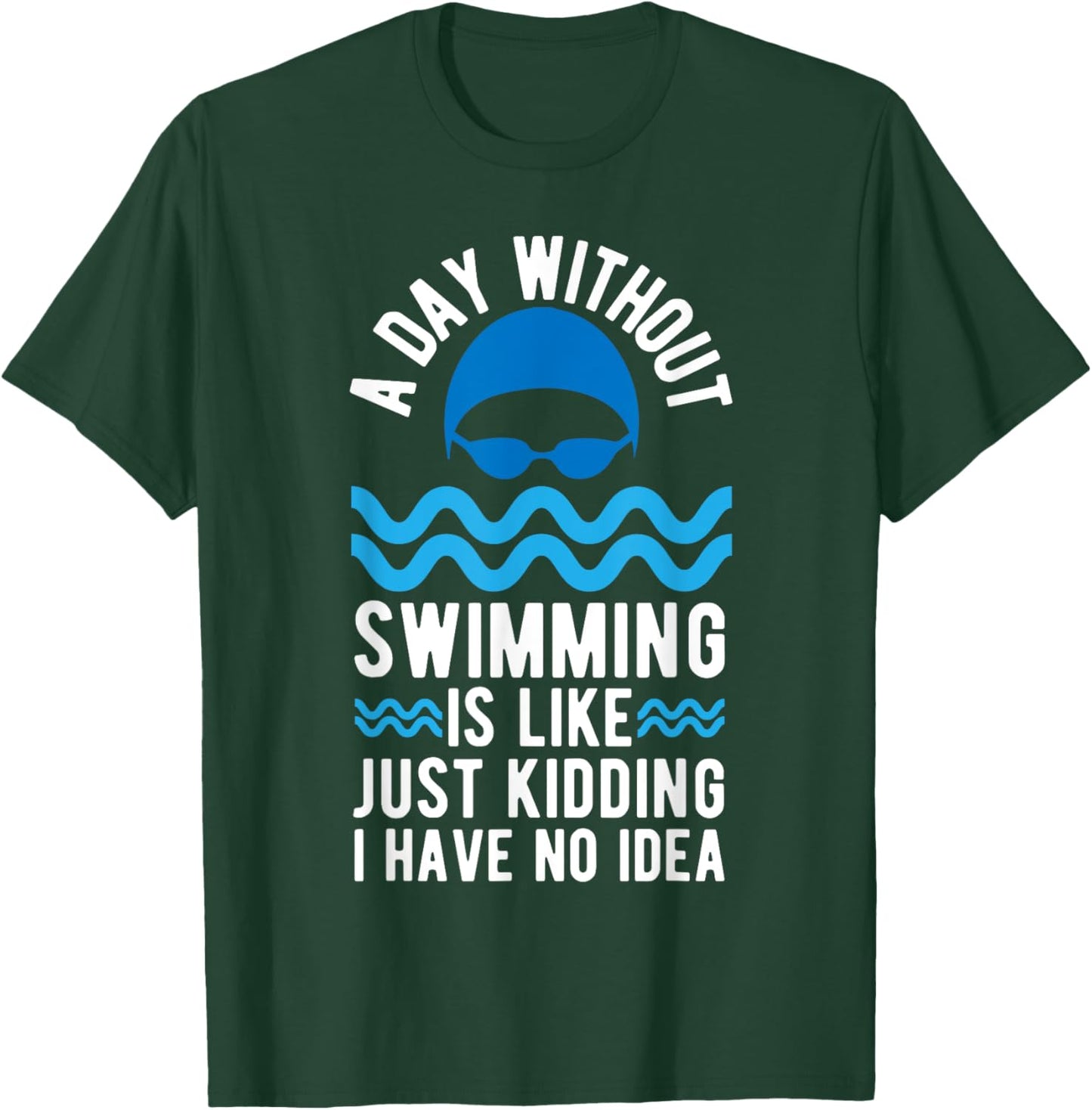 Funny Swimming Art Women Swim Team Coach Swimmer T-Shirt - T-Shirt | Forest