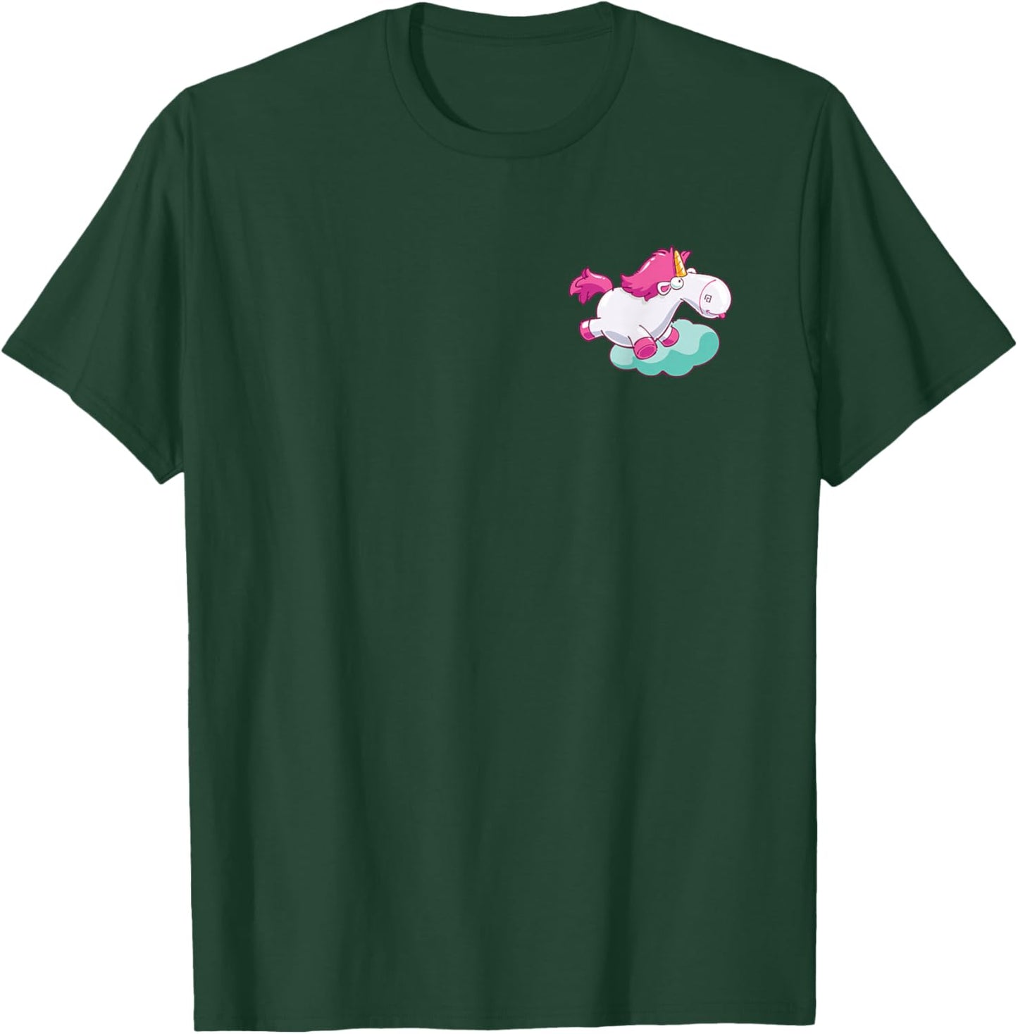 Minions Fluffy The Unicorn Front & Back T-Shirt - T-Shirt | Forest