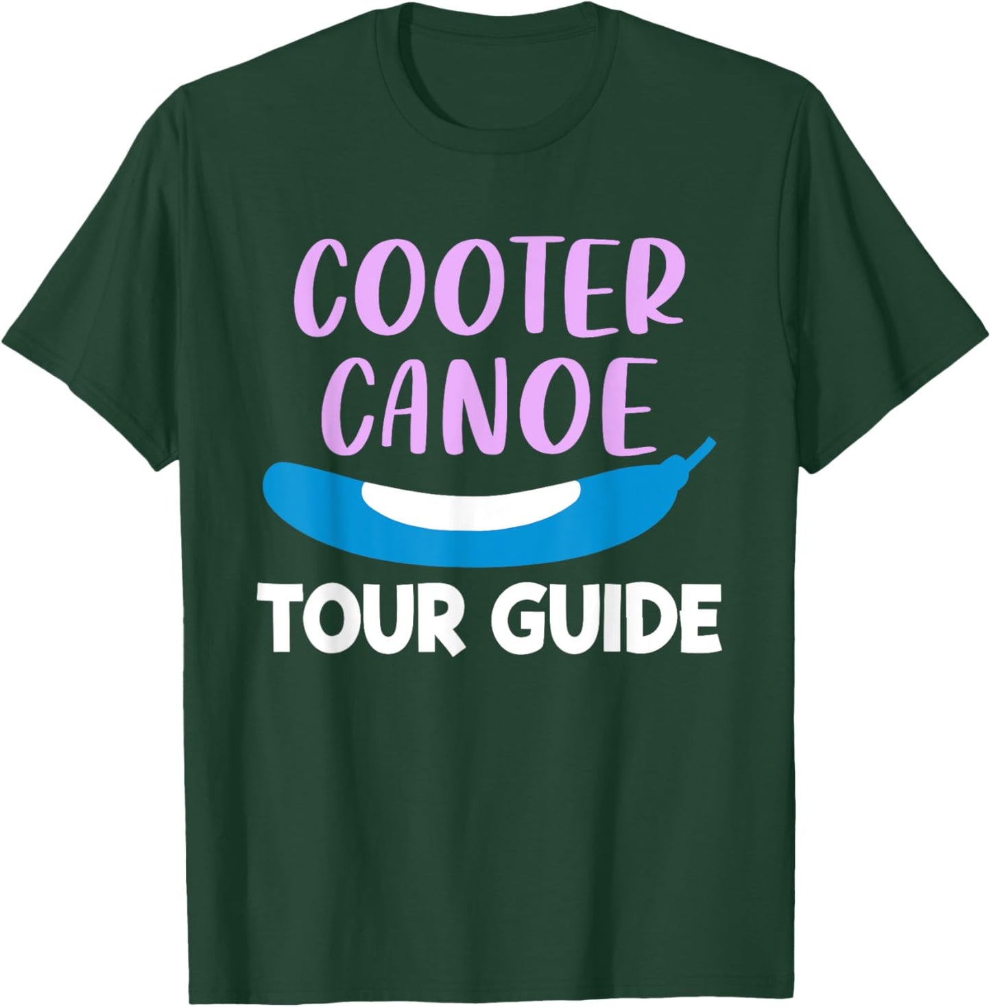 Cooter Canoe Tour Guide Design T-Shirt - T-Shirt | Forest