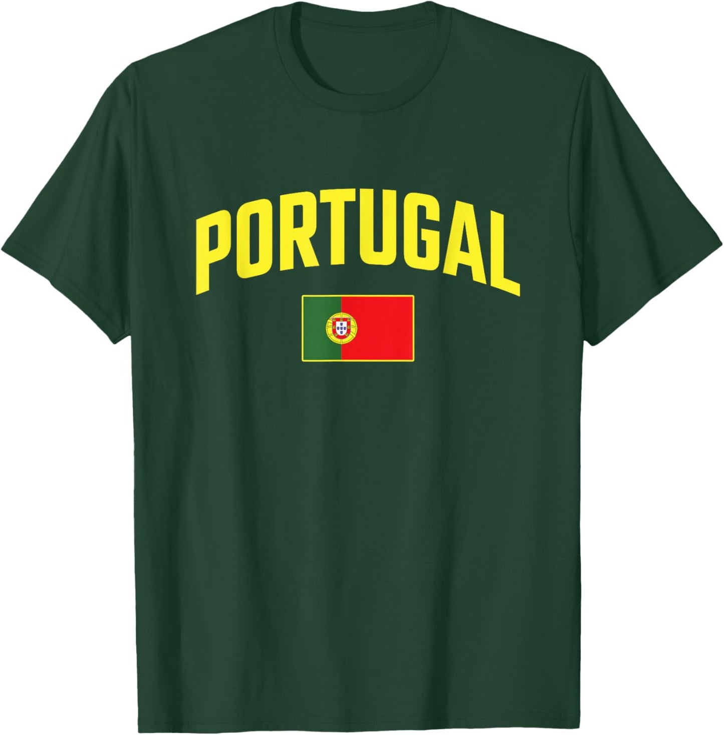 Portugal - Flag of Portugal - Throwback Design T-Shirt - T-Shirt | Forest